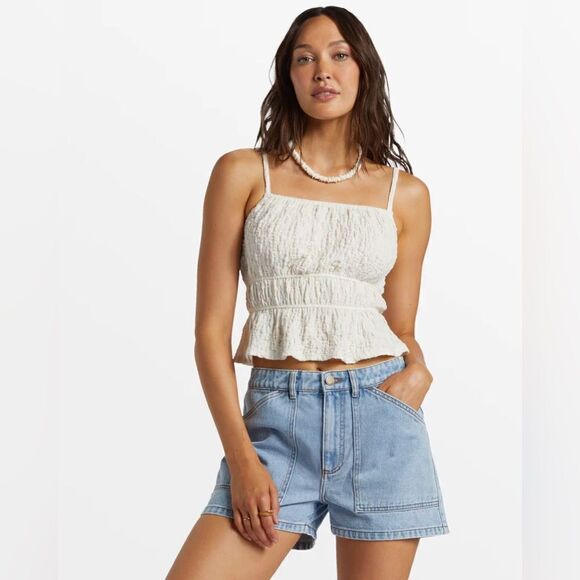 Billabong Free Flow Knit Scrunch Top - Picture 4 of 6